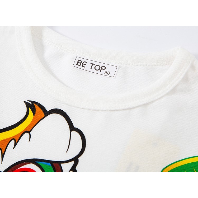 Áo Thun Tay Ngắn In Họa Tiết 3D Phong Cách Trung Hoa Thời Trang Mùa Hè 2023 Dành Cho Bé Trai Và Bé Gái