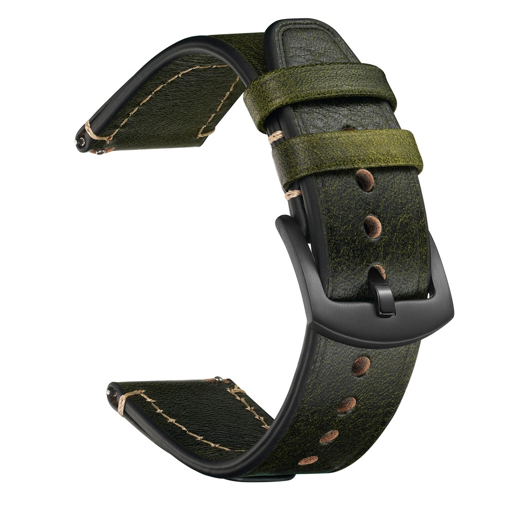 Dây Đồng Hồ Thay Thế Bằng Da Bò Thật 20mm 22mm Tháo Gỡ Nhanh Phong Cách Cổ Điển Thông Dụng Cho Nam Và Nữ