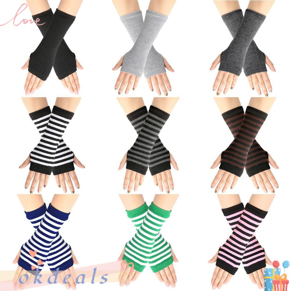 OKDEALS Găng Tay Len Hở Ngón Hóa Trang Nhân Vật Hoạt Hình Ngộ Nghĩnh