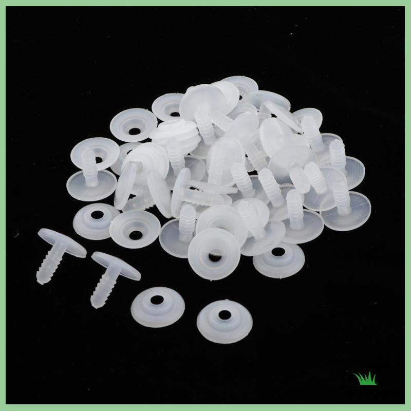 Khớp Nối Màu Trắng 15mm Cho Búp Bê Nhồi Bông