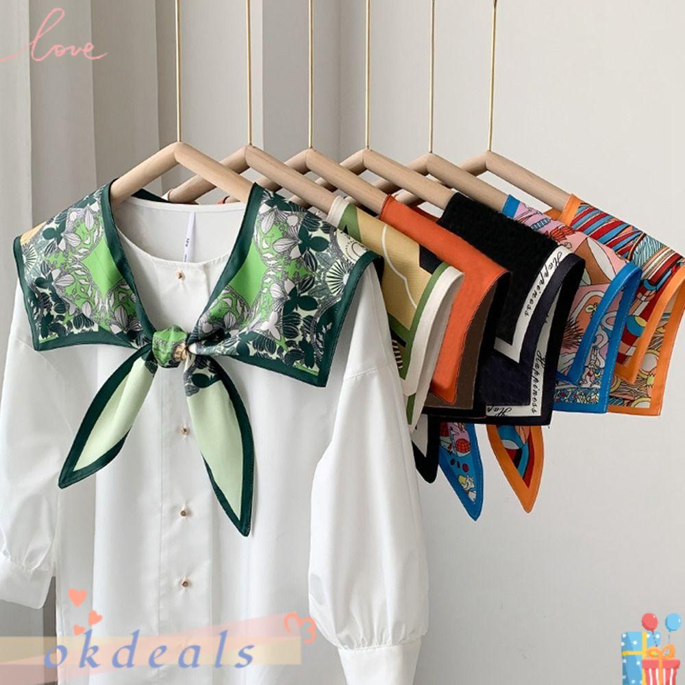 Khăn Quàng Cổ Chống Nắng Bằng Lụa Có Thể Tháo Rời Cho Mùa Hè