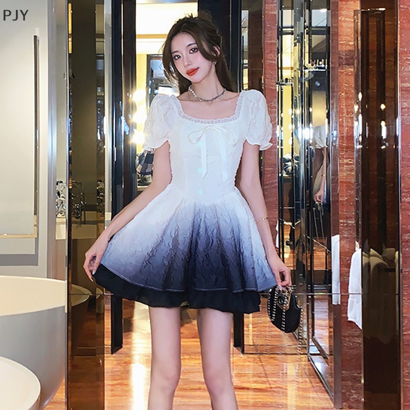 Đầm Lolita Màu Gradient Ngọt Ngào Thanh Lịch Cho Nữ PJ