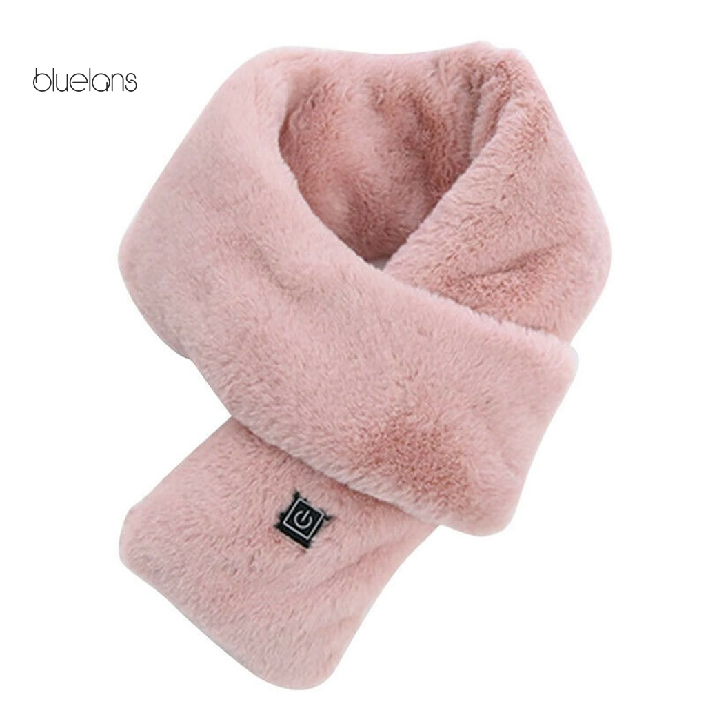 Bluelans Khăn Choàng Cổ Lông Thỏ Giả Mềm Mại Màu Trơn 3 Chế Độ Nhiệt Chống Lạnh Giảm Đau Vai Mùa Đông Có Thể Giặt Rửa Cho Nam Và Nữ
