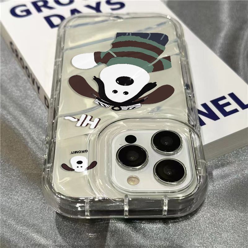 Ốp Điện Thoại Mềm Trong Suốt In Hình Chú Chó Dễ Thương Cho Iphone14promax HI / 13127sins / Palm 11 plus xr / 8 XD5O