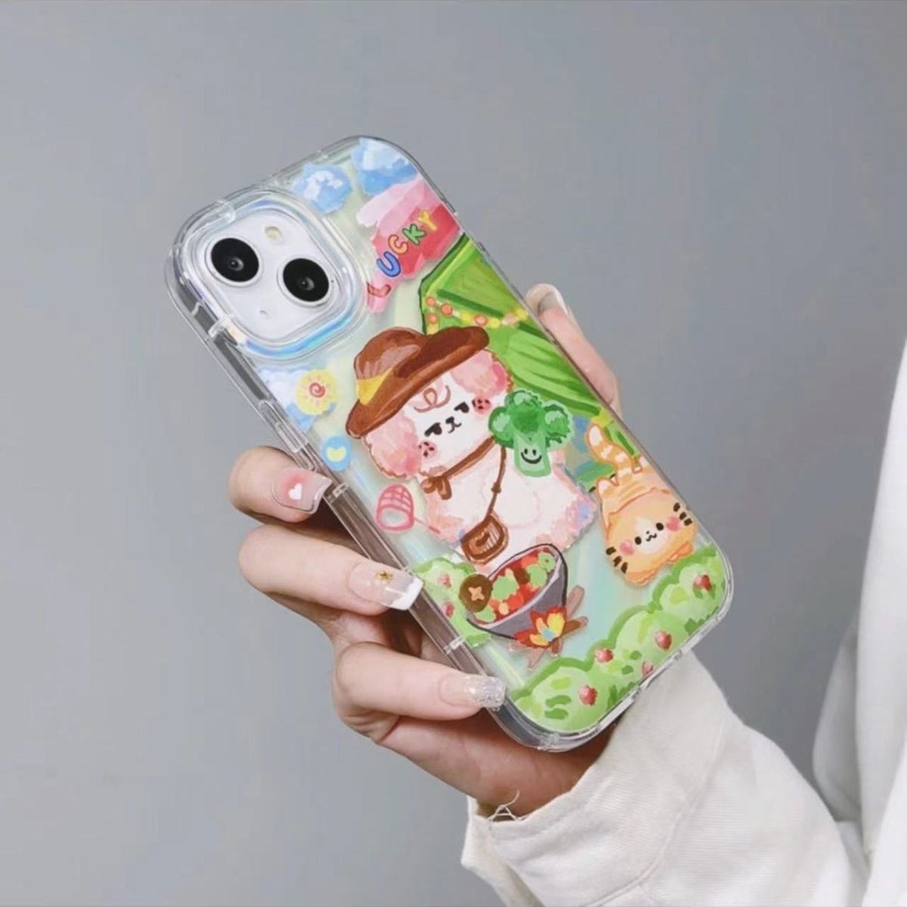 Ốp Điện Thoại Mềm Chống Sốc In Hình Thỏ Cho Iphone 11 / pro13 8p 12 14 / 7 / xr xsmax