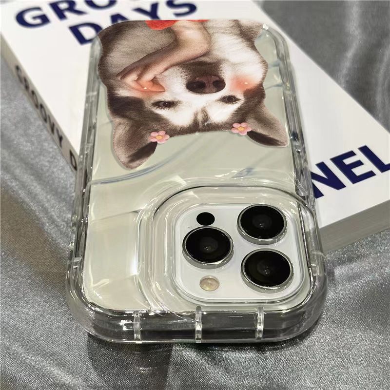 Ốp Điện Thoại Mềm Trong Suốt Hình Cún Dễ Thương Cho Iphone 1312 / Cute / plus xr 8 117 14Promax RI2Z