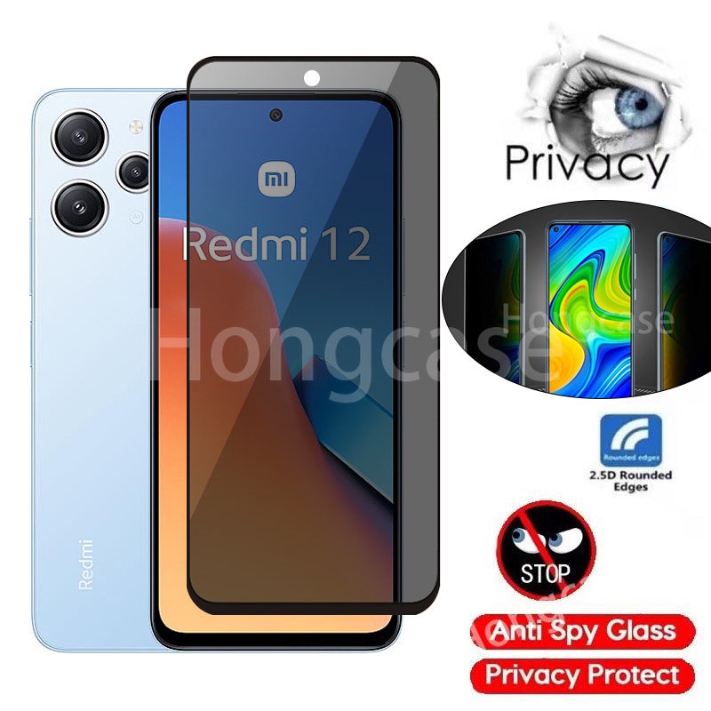 Kính Cường Lực 9H Bảo Vệ Toàn Màn Hình Chống Nhìn Trộm Cho Xiaomi Redmi 12 Redmi12 4G