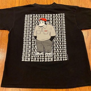 Ben Davis hợp thời trang hoạt hình cổ điển đầy đủ in áo thun cặp đôi oversize nam và nữ