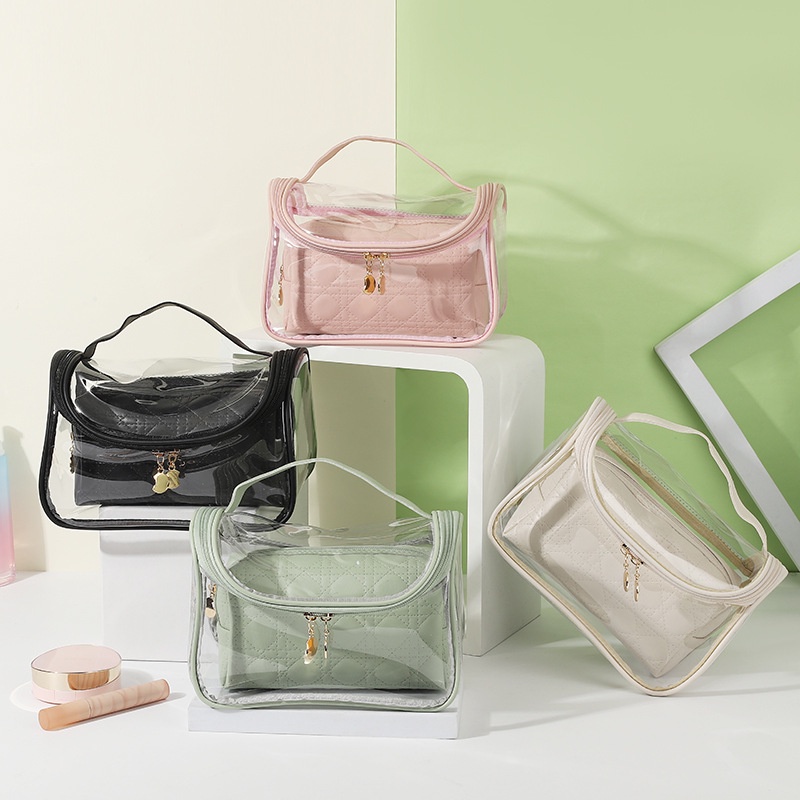 Túi Đựng Đồ Trang Điểm Hai Lớp Chống Thấm Nước Sức Chứa Lớn Tiện Lợi Dễ Sử Dụng