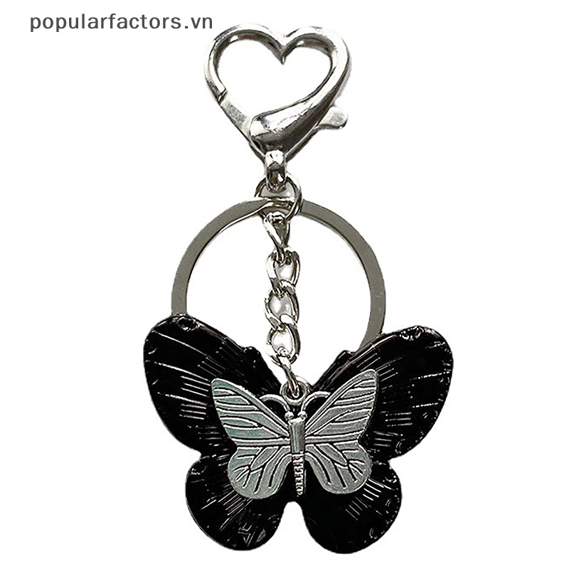 Móc Khóa Hợp Kim Y2K Hình Bướm Vintage Thời Trang
