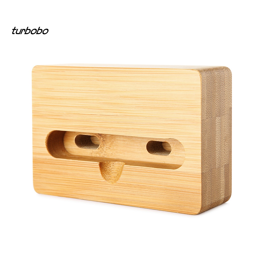 Giá Đỡ Điện Thoại Bằng Gỗ Tre Có Bộ Khuếch Đại Âm Thanh Dành Cho Android iPhone