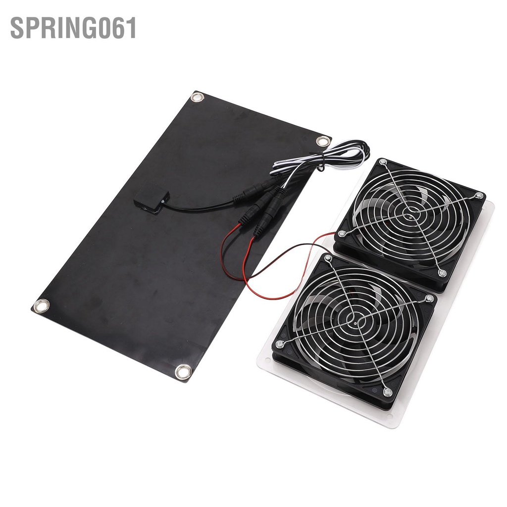 Spring061 Năng Lượng Mặt Trời Máy Hút Không Thấm Nước 100W Phát Điện Đôi Cho RV Du Thuyền Nhà Kính Phòng Tắm