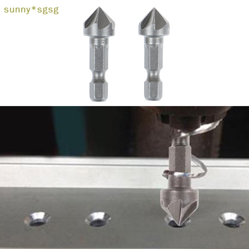 Sunny * SGSG Mũi Khoan 6 mũi khoan cắt vát dụng cụ chế biến gỗ tay cầm hình lục giác mới