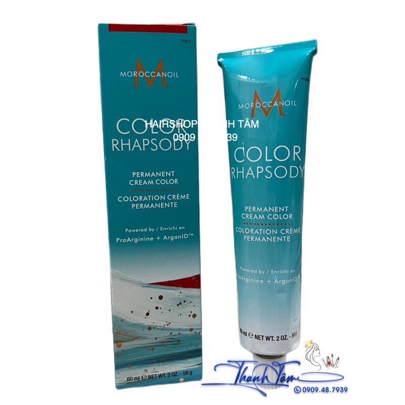 { New 2023 } Màu nhuộm lâu bền MOROCCANOIL COLOR RHAPSDY Permanent Cream 60ml