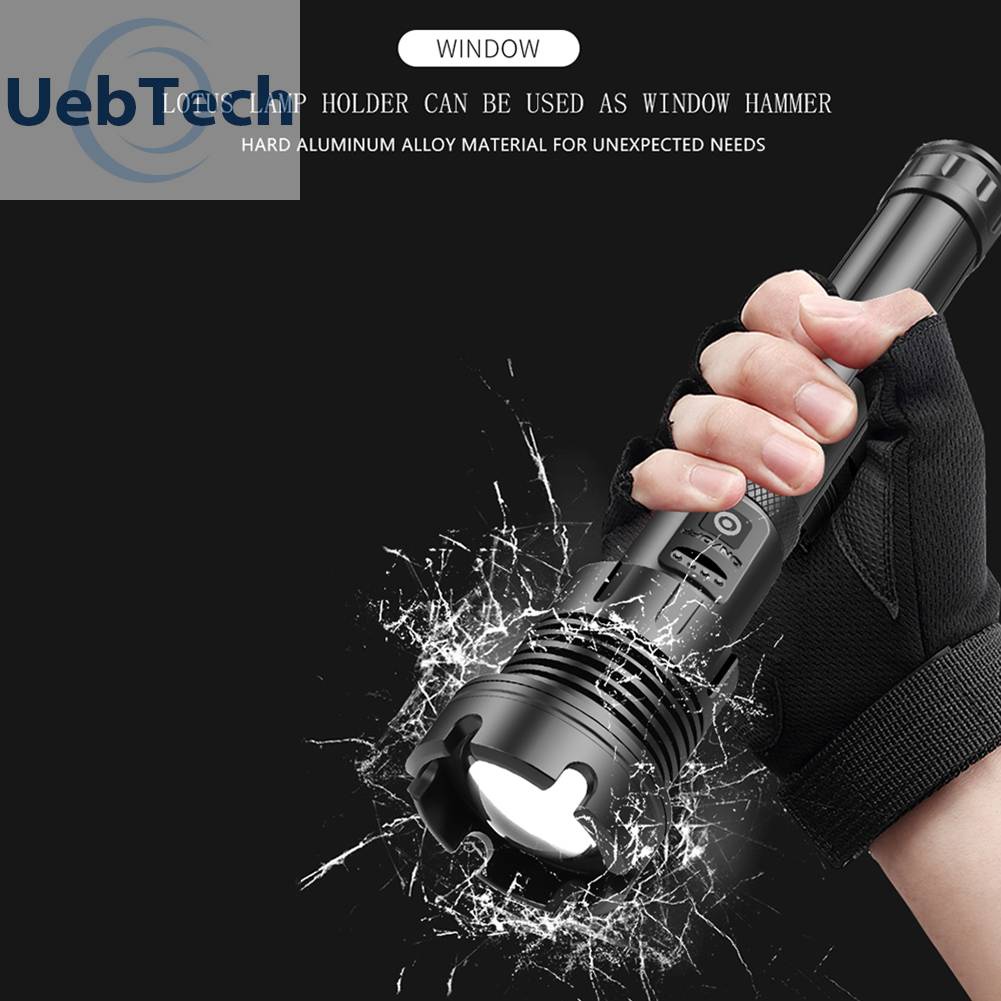 Đèn Pin XHP90 / XHP160 2500LM / 2800LM COB LED Có Thể Sạc Lại Bằng Cổng USB Tiện Dụng