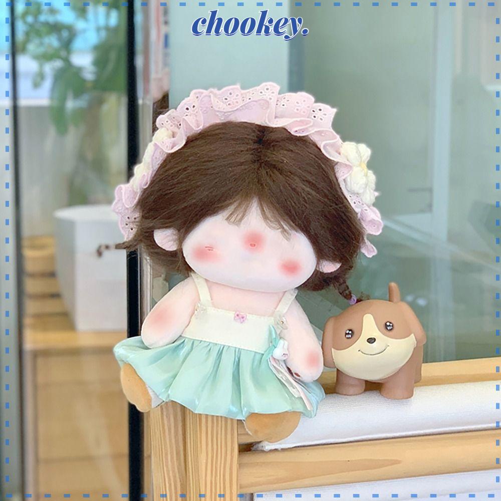 Bộ Trang Phục Cotton Họa Tiết Hoa Phối Ren 10CM / 20CM Thay Thế Cho Búp Bê