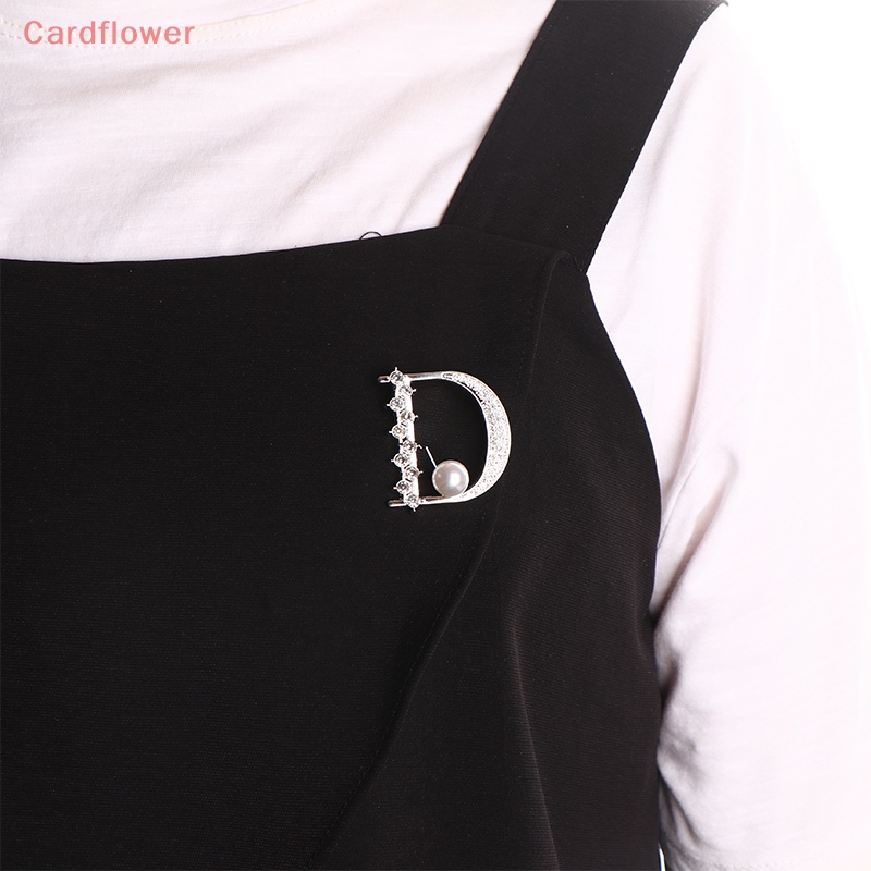 < Cardflower > Ghim Cài Áo Nhỏ Hình Chữ D Chưa Phai Màu Phụ Kiện Hàng Ngày Cho Nữ