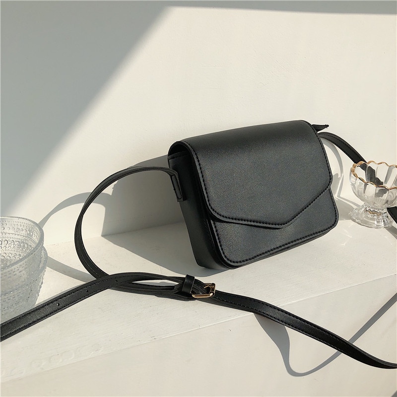 Túi Đeo Chéo Hình Vuông Nhỏ Đơn Giản Phong Cách Retro Hong Kong Cho Nữ