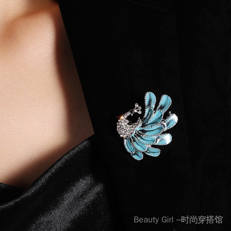 {Hàng Mới Về!} Hàng Mới Về!} Tai Nghe Chụp Tai Không Dây Thời Trang Mùa Hè Trâm Cài Áo Hình Chim Phượng Hoàng Đính Đá Zircon Dầu Nhỏ Giọt Phong Cách Trung Hoa Phụ Kiện Cho