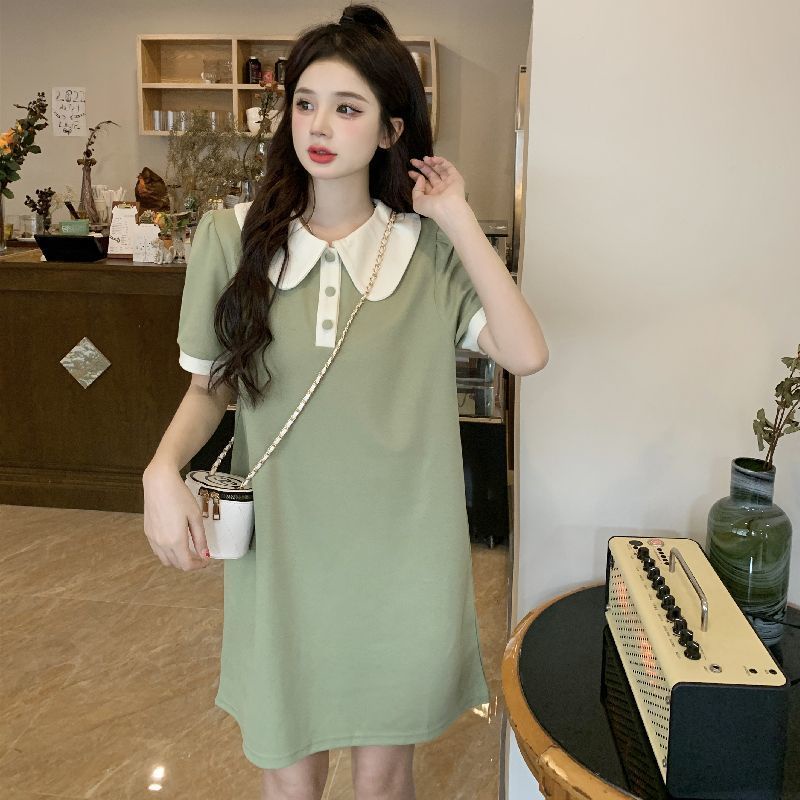 Đầm Thun Cổ Búp Bê Dáng Rộng Thiết Kế Mới Thời Trang Mùa Hè Theo Phong