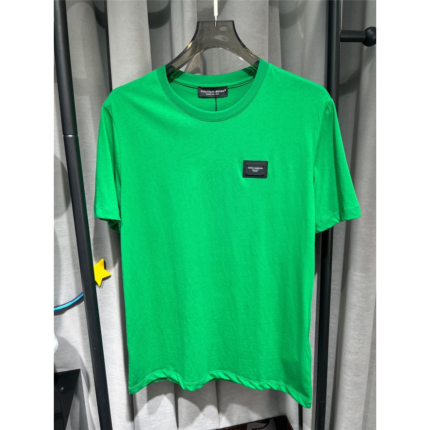 Áo Thun cotton Ngắn Tay Thêu logo Kim Loại Mới Dành Cho Nam D0LCE & GABBA Size S-4XL