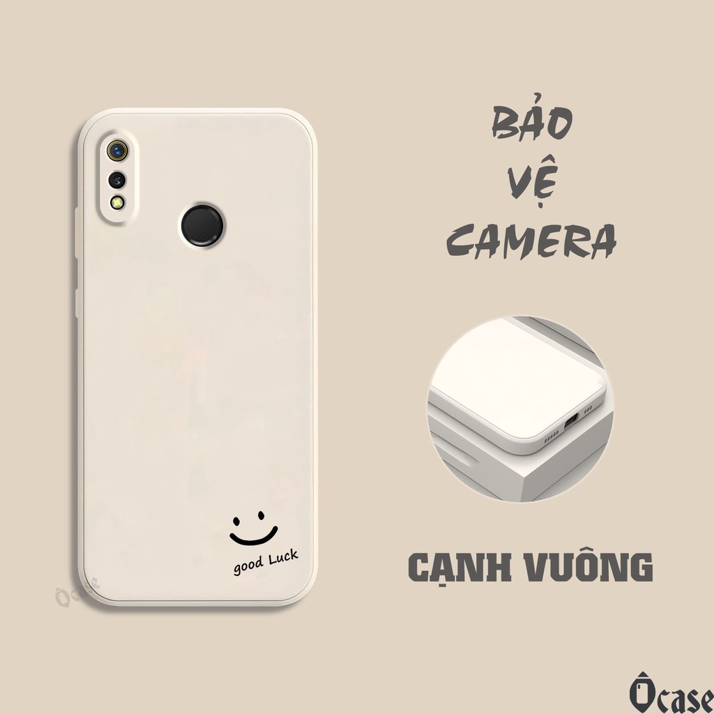 Ốp lưng Realme 3 / Realme 3 Pro in hình mặt cười may mắn cạnh viền vuông có bảo vệ camera