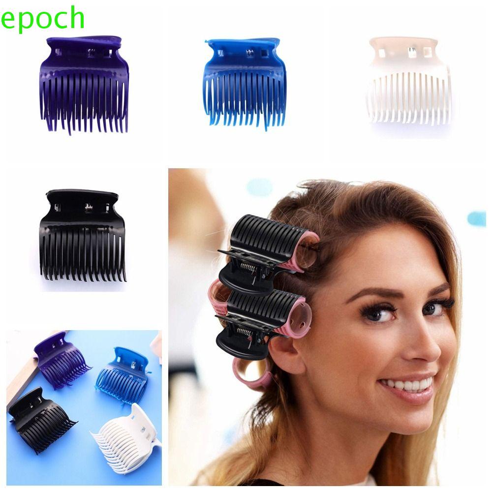 EPOCH Set 12 Kẹp Tóc Màu Đen / Trắng Cách Nhiệt Siêu Bền Tiện Dụng Cho Thợ Làm Tóc