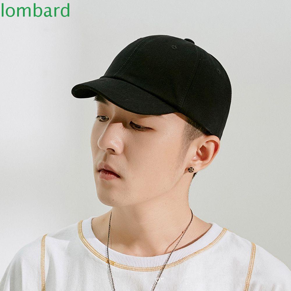 LOMBARD Nón Lưỡi Trai Cotton Thời Trang Hàn Quốc Dành Cho Nam Và Nữ