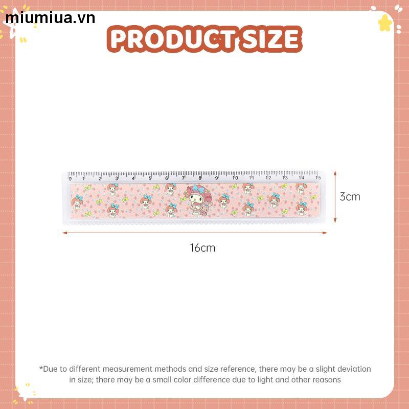 Miumiua🔮Sanrio Thước Cong 15CM Họa Tiết Hoạt Hình Kuromi Dễ Thương Cho Học Sinh
