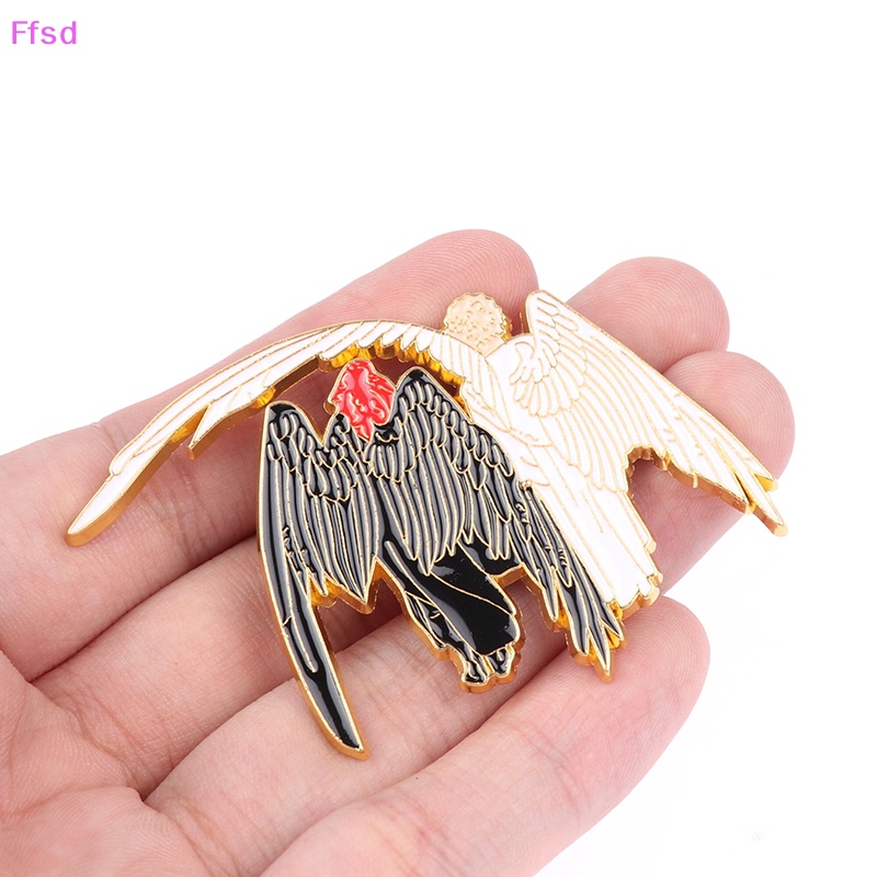 {Ffsd} Ghim Cài Áo Kim Loại Cứng Hình Thiên Thần Quỷ Và Quạ Bất Ngờ Tốt * Hàng Bán Chạy