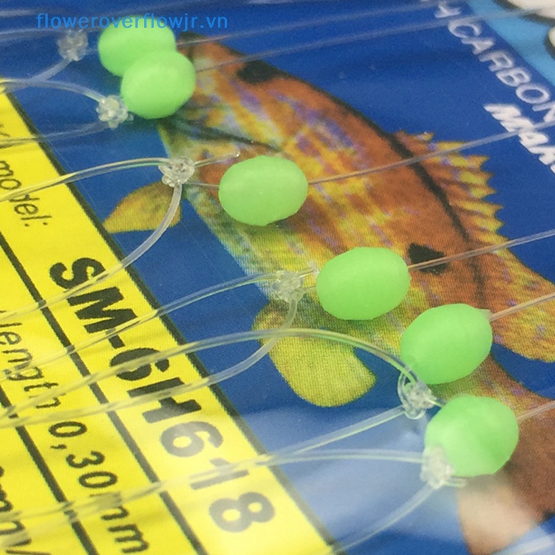 Bộ 6 Mồi Câu Cá Bằng Thép Carbon Phát Sáng Trong Tối Áo Khoác Thời Trang Trẻ Trung Cá Tính