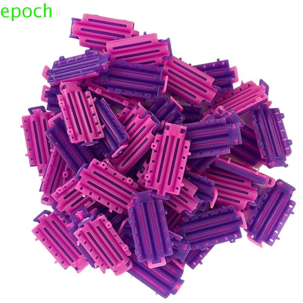 EPOCH Set 40 / 45 Kẹp Tóc Xoăn Bằng Nhựa Màu Tím Có Thể Tái Sử Dụng