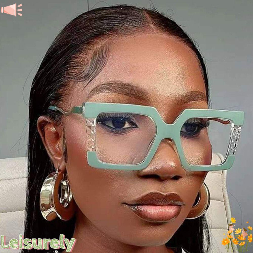 LEILY Mắt Kính Chống Bức Xạ Ánh Sáng Xanh Phong Cách Vintage