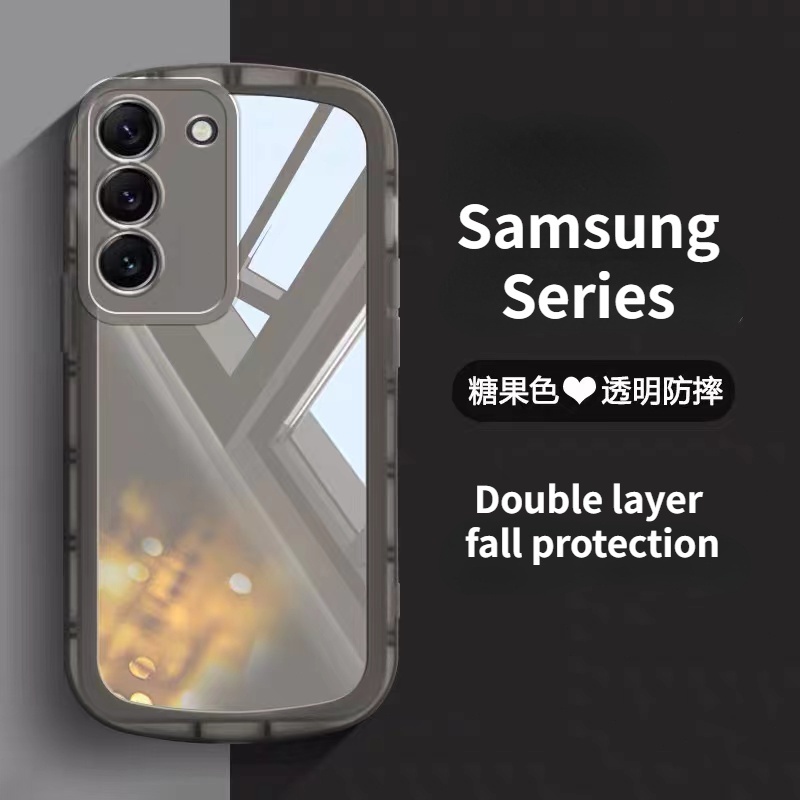 Ốp Điện Thoại TPU Màu Kẹo Trong Suốt Chống Sốc Cho Samsung Galaxy S23 S22 S21 Plus S23 Ultra