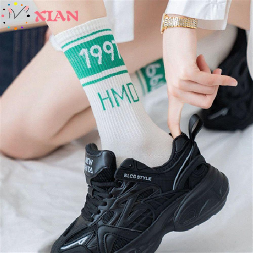 XIANTIN Tất Thể Thao Phối Sọc Thời Trang Dành Cho Cả Nam Và Nữ