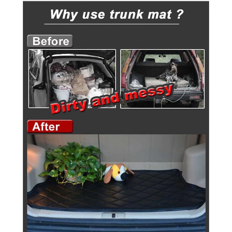 Thảm Lót Bảo Vệ Cốp Sau Xe Hơi Chống Thấm Nước Cho Chevrolet Captiva 7 seat C100 C140 2006~2010