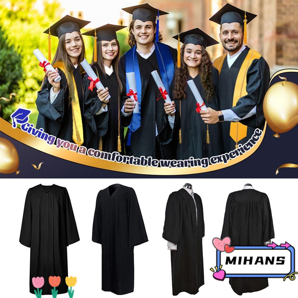 MIH Bộ Áo Choàng Tốt Nghiệp Đính Tua Rua Lấp Lánh Có Thể Tháo Rời