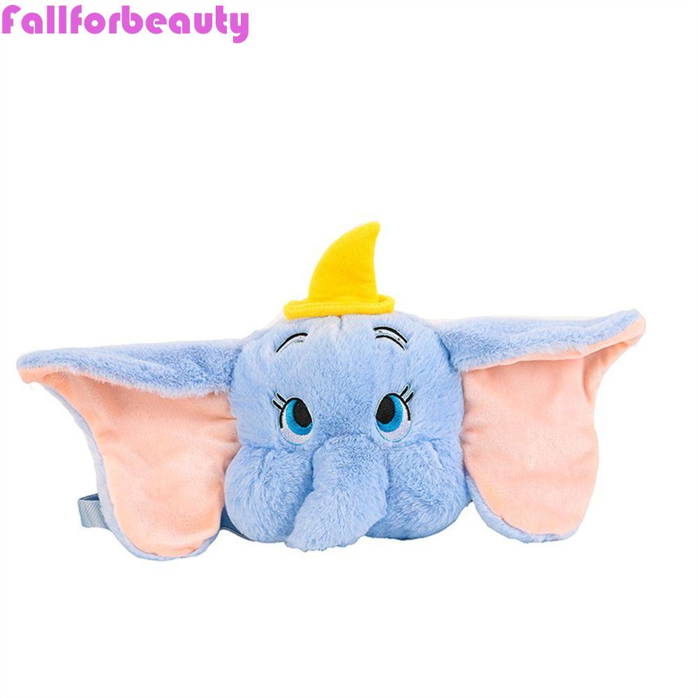 FALLFORBEAUTY Túi Đeo Chéo Đựng Điện Thoại Bằng Vải Bông Mềm Hình Động Vật