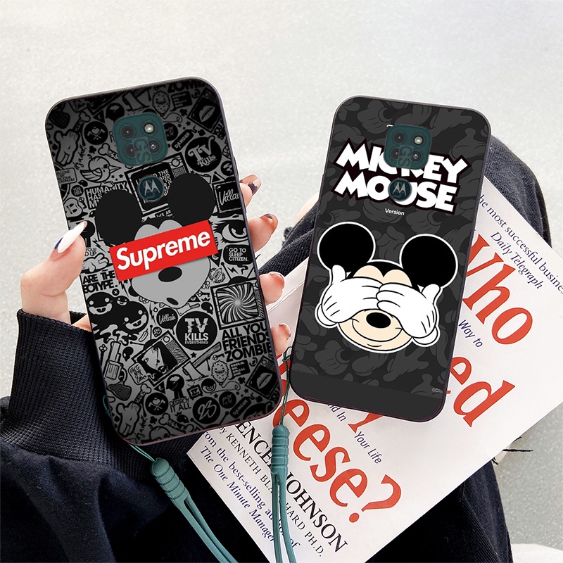Ốp Điện Thoại Chống Sốc In Hình Chuột Mickey Cho Motorola Moto G4 G5 G5S G6 G7 G8 G9 Plus Play Power Lite