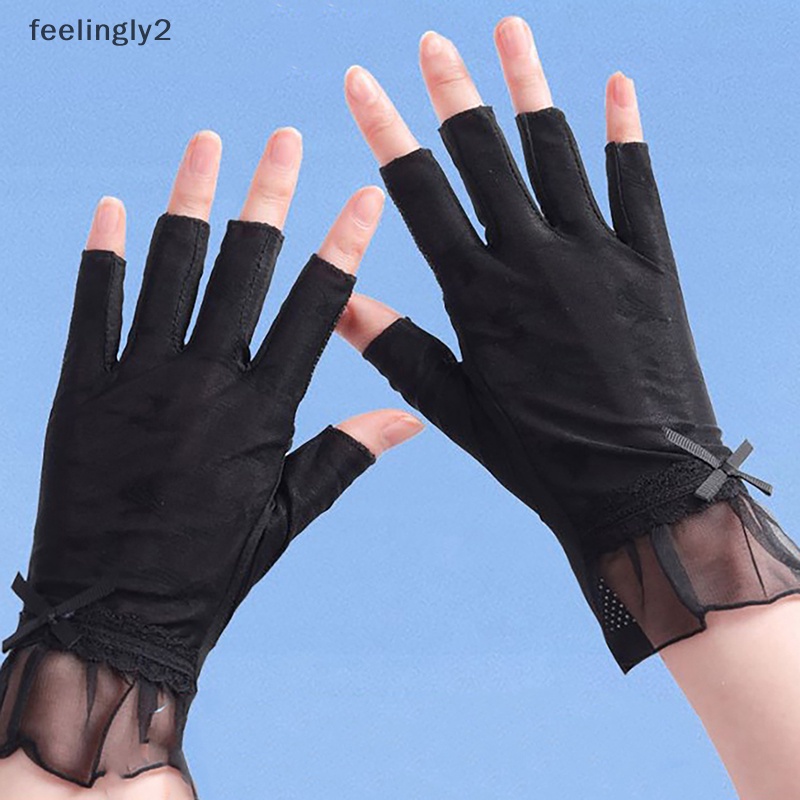 1 Cặp Găng Tay Đèn LED UV Lụa Lạnh Chống Bức Xạ Sấy Khô Sơn Móng Tay