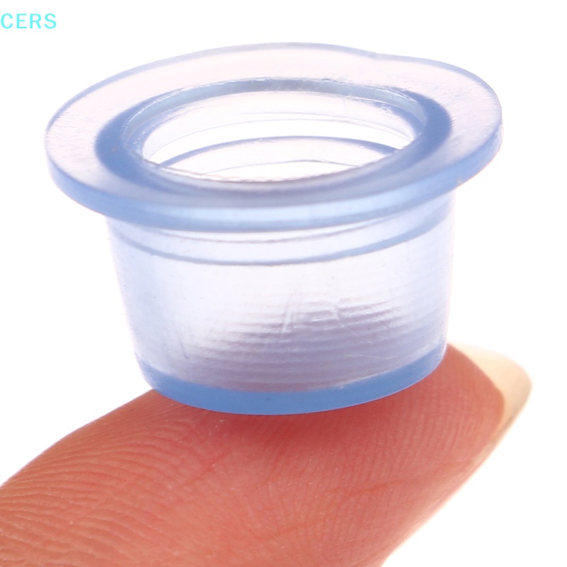 Set 100 Cốc Silicone Trong Suốt Đựng Mực Xăm Hình Tiện Dụng