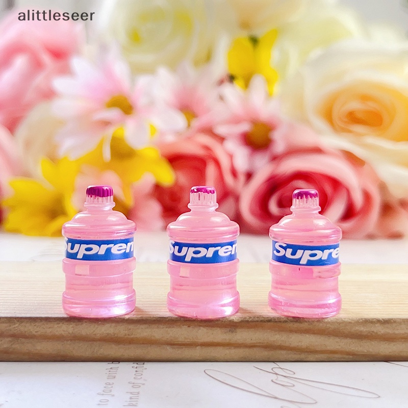 Er Bộ 5 Mô Hình Bình Kem Nhỏ Bằng Nhựa Resin Màu Dạ Quang Trang Trí Ốp Điện Thoại DIY