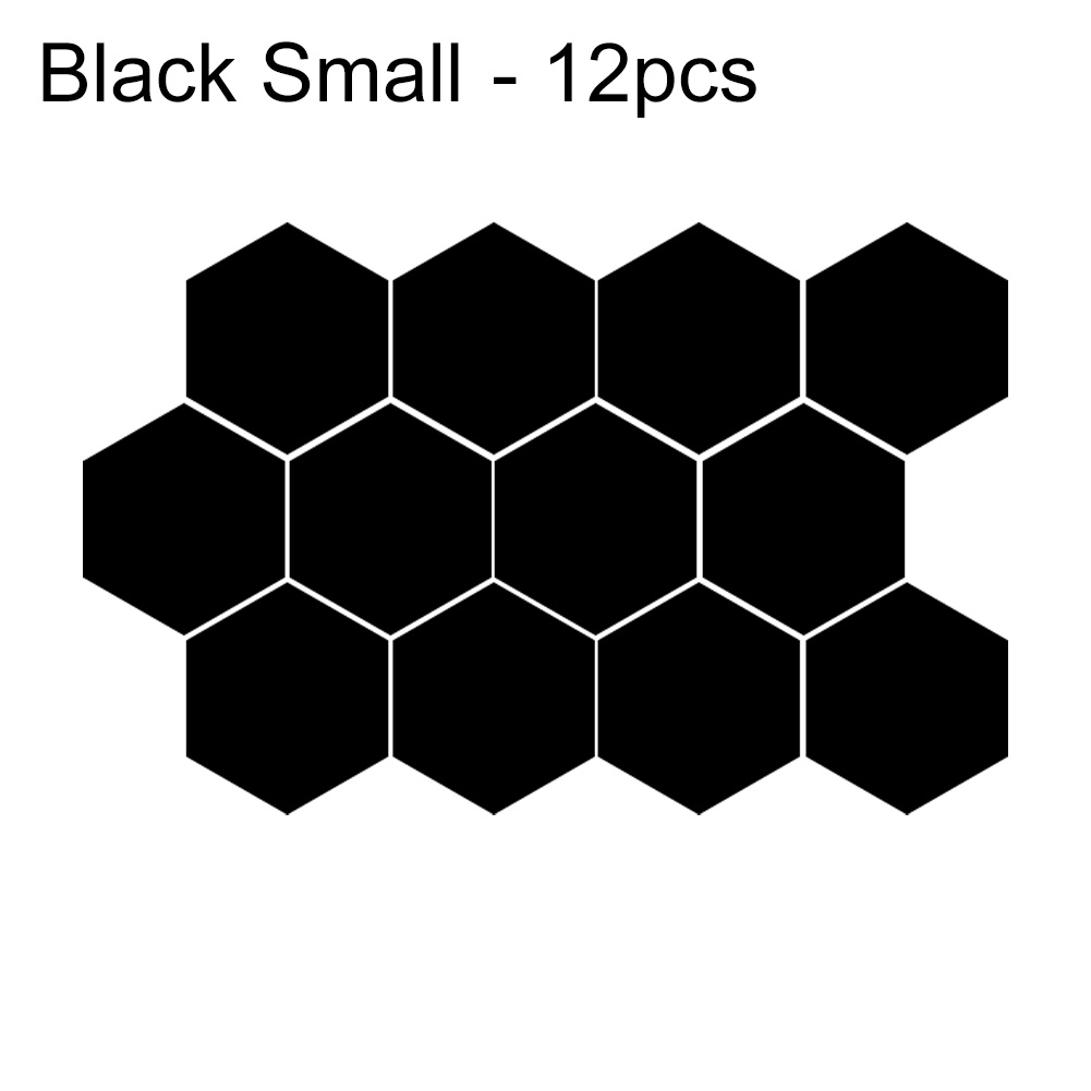 Bộ 12 Miếng Dán Tường Hiệu Ứng Gương 3D Hình Lục Giác Dùng Trang Trí Nhà Cửa DIY