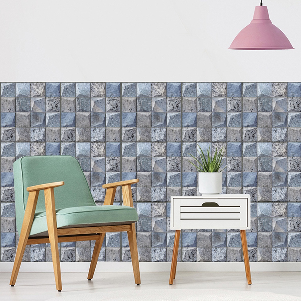 Miếng Dán PVC Họa Tiết Đá Hoa Cương Chống Trầy Xước Cho Nhà Hàng DIY