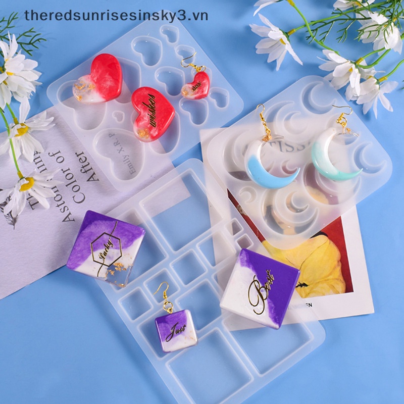 Khuôn Silicon Làm Mặt Dây Chuyền / Bông Tai DIY Thời Trang