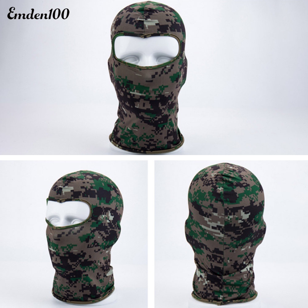 Mũ Che Mặt Chống Gió Thoáng Khí Họa Tiết Rằn Ri Cho Nam Và Nữ