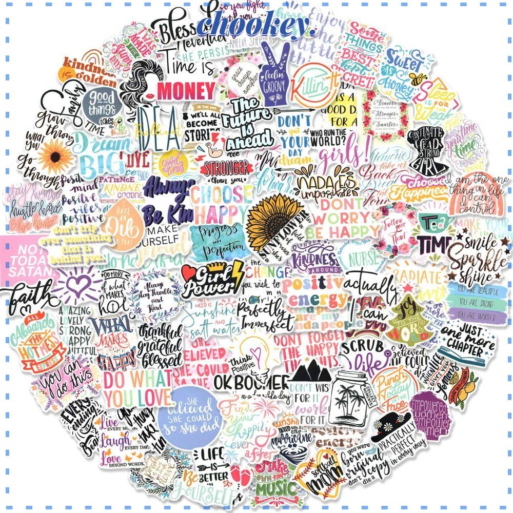 CHOOKEY Sticker Câu Trích Dẫn Tự Dính Chống Thấm Nước Chuyên Dụng Cho Xe Đạp