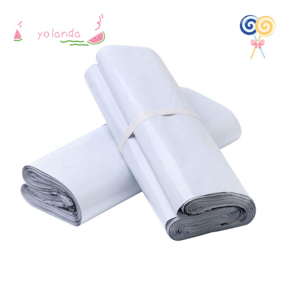 YOLA Bộ 100 Túi Đựng Đồ Dùng Chống Thấm Nước Bằng Nhựa Màu Sắc Trắng Tiện Dụng