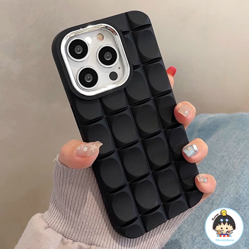 Ốp Điện Thoại TPU Mềm Nhám Chống Trượt Chống Rơi Hình Bánh Macaroon 3D Cho IPhone 11 12 13 14 Pro Max