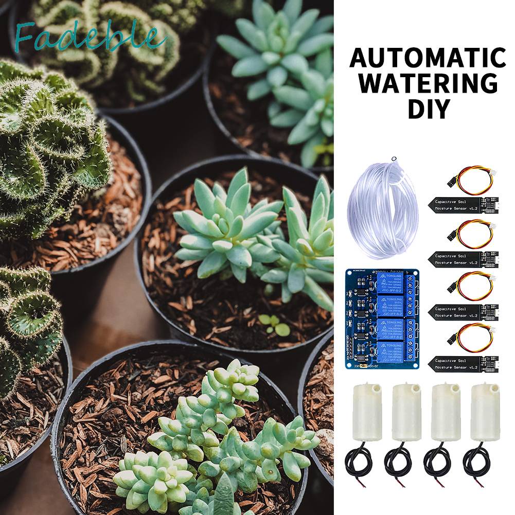 Bộ Mô Đun Hệ Thống Tưới Nước Tự Động 4CH Cho Sân Vườn